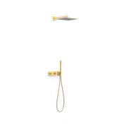 Душова система прихованого монтажу Tres B-system із термостатом матове золото 30725204OM