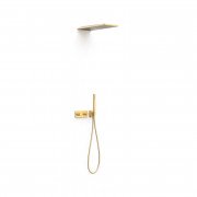 Душова система прихованого монтажу Tres B-system із термостатом матове золото 30725205OM