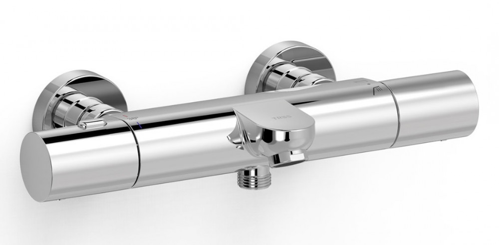 Термостат для ванної Tres Over-wall настінний двовентильний хром 19017401