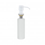 Дозатор для жидкого мыла Tres врезной 400 мл металл матовый белый 13474110BM