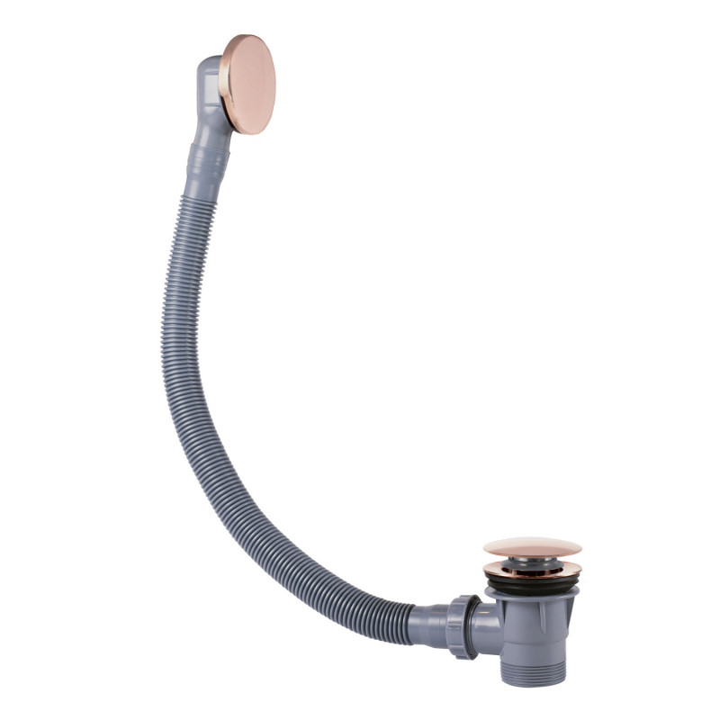 Злив-перелив для ванн Tres Click-Clack рожеве золото 03453420OP