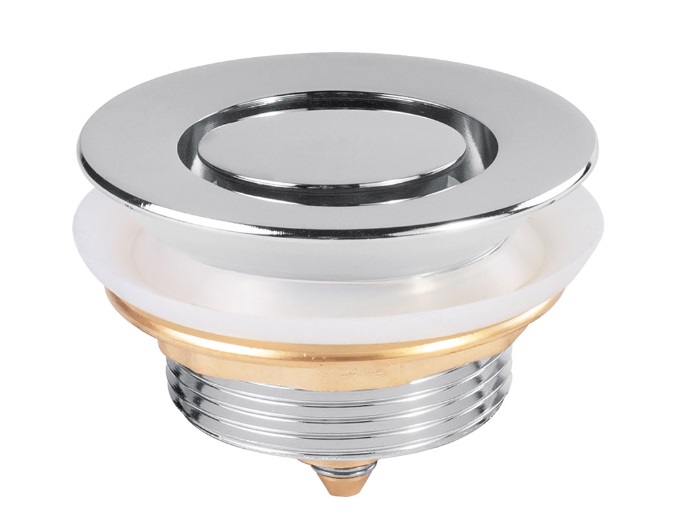Зливний клапан для ванн Tres Click-Clack із прихованою пробкою хром 134215027