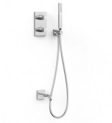 Термостат для ванной Tres Therm-Box на 2 потребителя с душевым гарнитуром хром 21125007