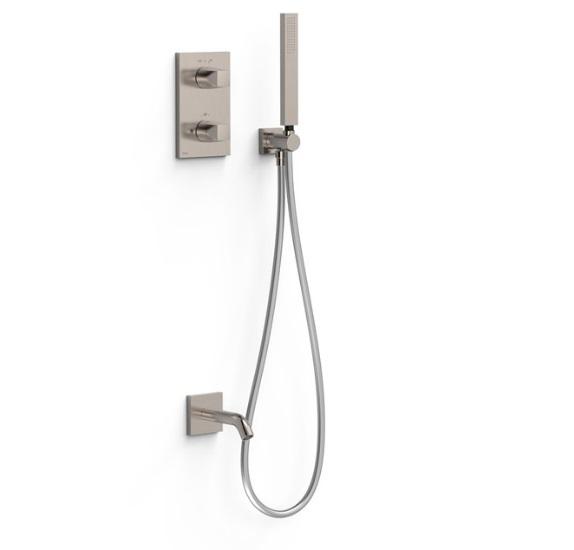 Термостат для ванни Tres Therm-Box на 2 споживача з душовим гарнітуром сталь 21125007AC