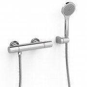 Термостат для душа Tres Over-wall двухвентильный с душевым набором хром 19016419