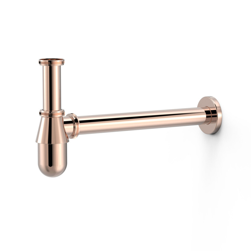 Сифон для раковины Tres с инспекционным люком розовое золото 03463430OP