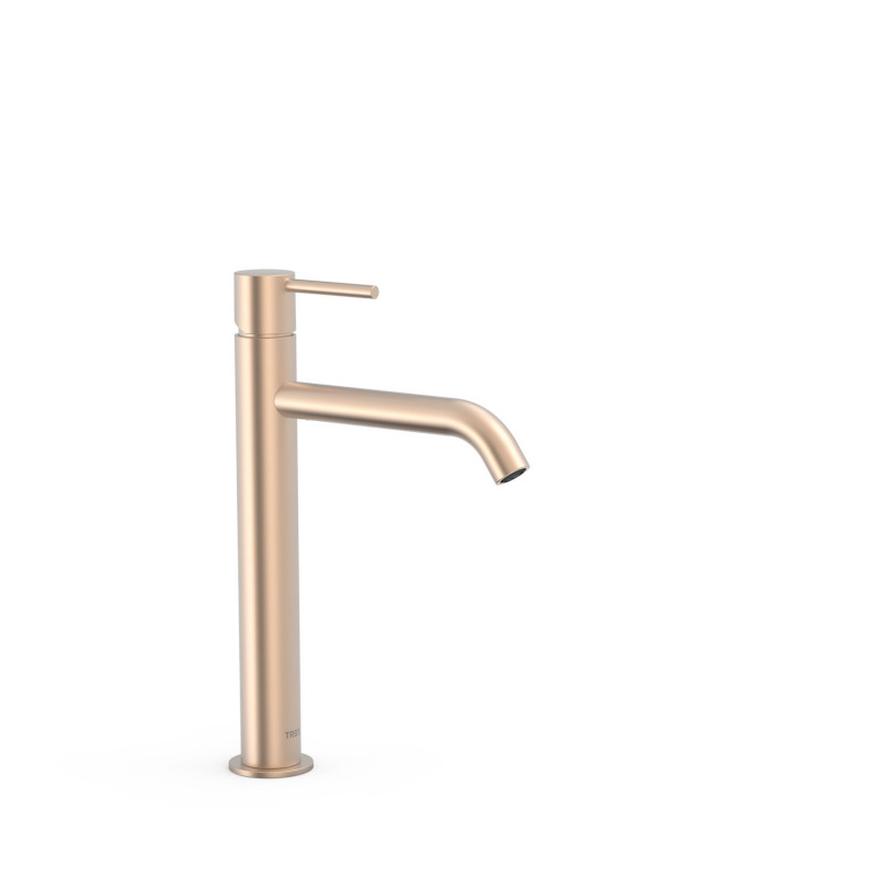 Смеситель для раковины Tres Study colors однорычажный матовое розовое золото 26230701OPM