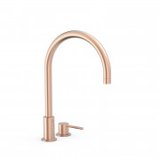 Смеситель для раковины Tres Study colors на 2 отверстия матовое розовое золото 26110501OPM