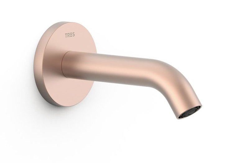 Излив для смесителя в ванной Tres 140 мм матовое розовое золото 26218004OPM