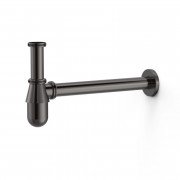 Сифон для раковини Tres з інспекційним люком металік чорний 03463430KM