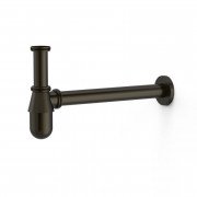 Сифон для раковины Tres с инспекционным люком черная бронза 03463430KMB