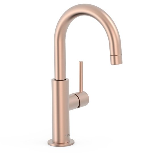 Смеситель для раковины Tres Study colors однорычажный матовое розовое золото 26290403OPM