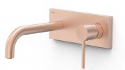 Змішувач для раковини Tres Study Exclusive colors настінний матове рожеве золото 26230011OPM