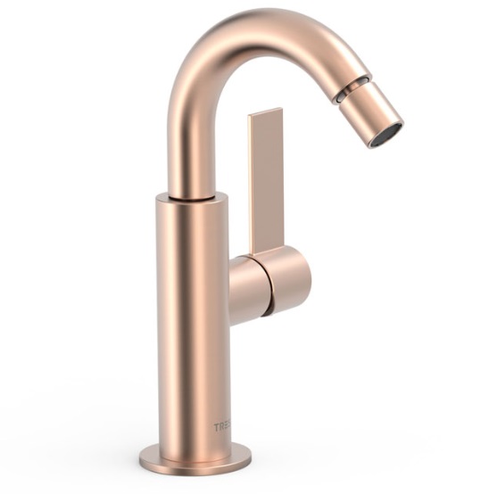 Смеситель для биде Tres Project-Tres однорычажный матовое розовое золото 21122401OPM