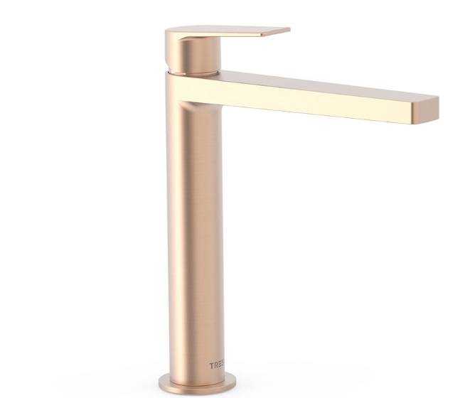 Змішувач для раковини Tres Project-Tres одноважільний матове рожеве золото 21120301OPM