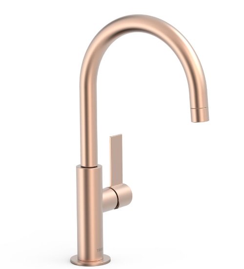 Смеситель для раковины Tres Project-Tres однорычажный матовое розовое золото 21190501OPM