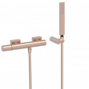 Смеситель для душа Tres Project-Tres с душевым набором матовое розовое золото 21116701OPM