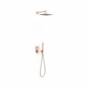 Душевая система скрытого монтажа Tres Project-Tres со смесителем матовое розовое золото 21128004OPM