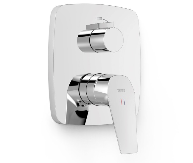 Змішувач для душу Tres Canigo вбудований 2 споживача хром 21728110