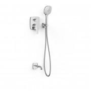 Змішувач для ванної Tres Canigo Plus на 2 споживача з душовим гарнітуром хром 21828006