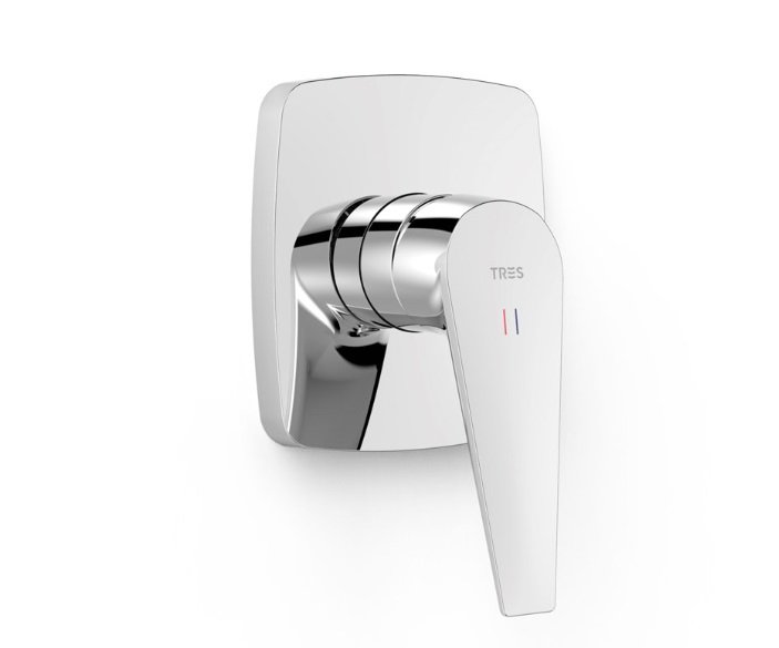 Смеситель для душа Tres Canigo Plus встраиваемый 1 потребитель хром 21827810