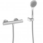 Термостат для душу Tres Base Plus із душовим набором хром 21616409