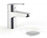 Смеситель для раковины Tres Base однорычажный с донным клапаном хром 21510303D