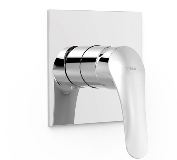 Змішувач для душу Tres Base Plus вбудований 1 споживач хром 21627810