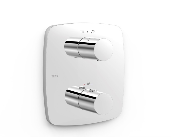 Термостат для душа Tres Therm-Box встраиваемый 2 потребителя хром 21725001
