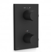 Термостат для душа Tres Therm-Box встраиваемый 2 потребителя матовый черный 21625001NM