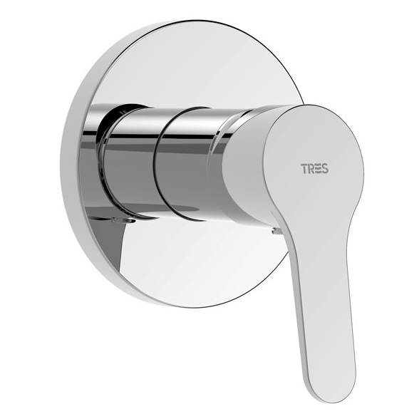 Смеситель для душа Tres Base встраиваемый 1 потребитель хром 21517701