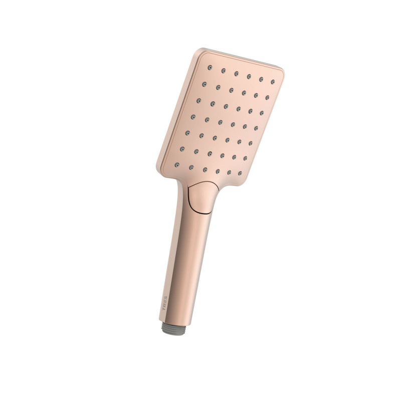 Душова лійка Tres Eco-Drop 96x110 мм 3 режими АБС-пластик рожеве матове золото 29963113OPM