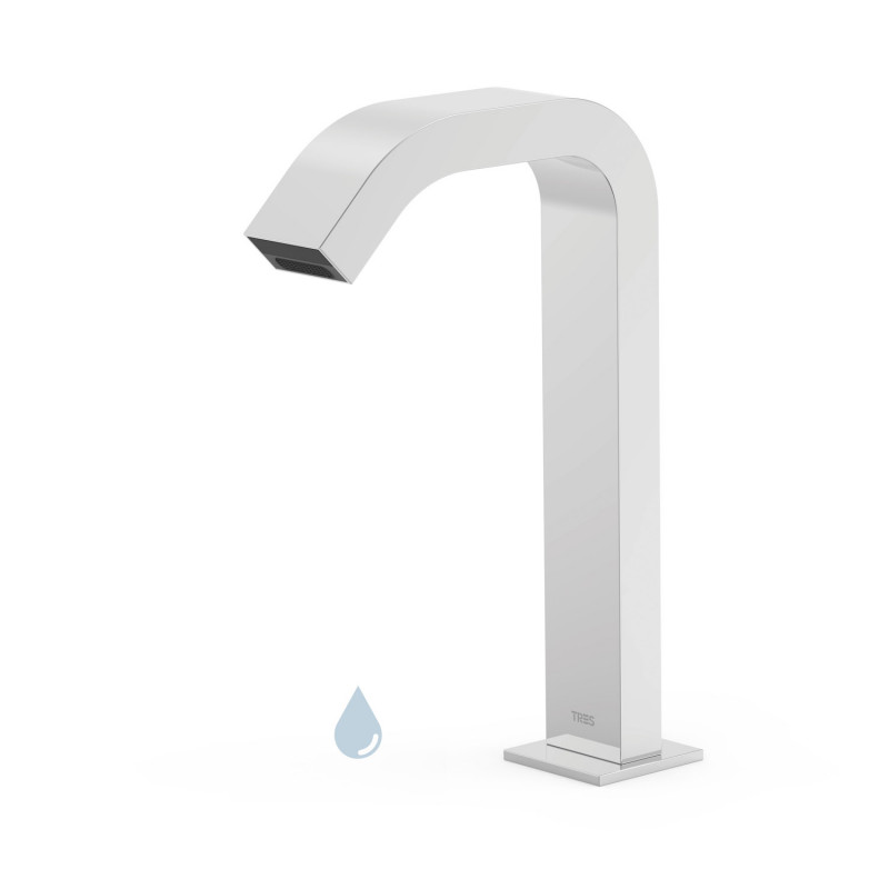 Кран для раковини електронний Tres Electronic на одну воду хром 39210319