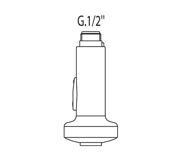 Выдвижной душ для кухонного смесителя Tres 2 типа струи ½'' пластик хром 913049310