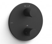 Термостат для душу Tres Therm-Box вбудований на 2 споживача матовий чорний 26225001NM