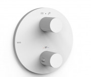 Термостат для душу Tres Therm-Box вбудований на 2 споживача матовий білий 26225001BM