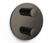 Термостат для душу Tres Therm-Box вбудований на 2 споживача металік чорний 26225001KM