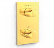 Термостат для душу Tres Therm-Box вбудований на 2 споживача золото 21125001OR