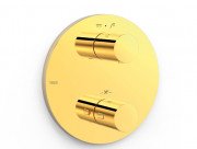 Термостат для душу Tres Therm-Box вбудований на 2 споживача золото 26225001OR