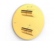 Термостат для душу Tres Therm-Box вбудований на 2 споживача золото 26225001OR