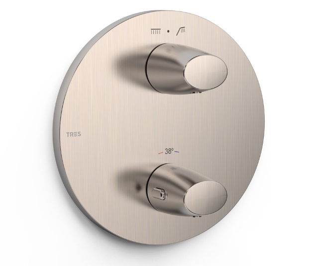 Термостат для душу Tres Therm-Box вбудовується на 2 споживача сталь 28125001AC