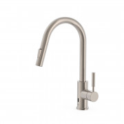 Змішувач для кухні Tres Electronic електронний з висувною лійкою нержавіюча сталь 09244501AC