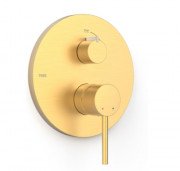 Смеситель для душа Tres Study Exclusive встраиваемый 2 потребителя матовое золото 26228101OM