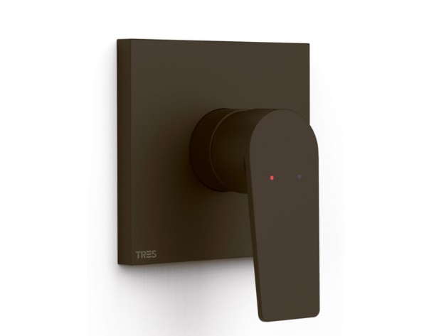 Смеситель для душа Tres Project встраиваемый 1 потребитель черная бронза 21127801KMB