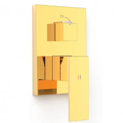 Змішувач для душу Tres Cuadro Exclusive вбудований 2 споживача золото 10628101OR