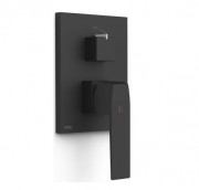 Змішувач для душу Tres Slim Exclusive вбудований 2 споживача матовий чорний 20228101NM