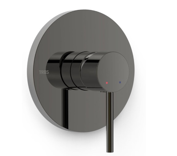 Смеситель для душа Tres Study Exclusive встраиваемый 1 потребитель металлик черный 26227801KM