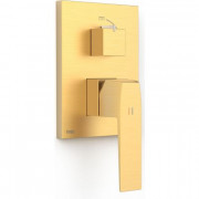 Змішувач для душу Tres Slim Exclusive 2 споживача матове золото 20228101OM