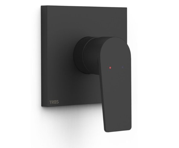 Змішувач для душу Tres Project 1 споживач матовий чорний 21127801NM