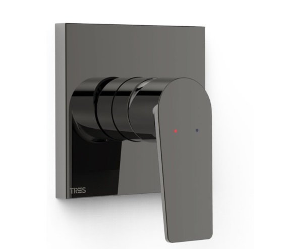 Змішувач для душу Tres Project вбудований 1 споживач металік чорний 21127801KM